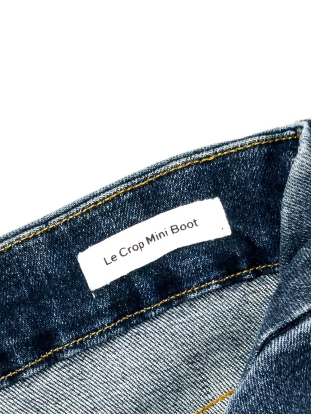 FRAME Le Crop Mini Boot Jeans 28 Kinlock Dark Blue Wash LCMB665 - Picture 7 of 13